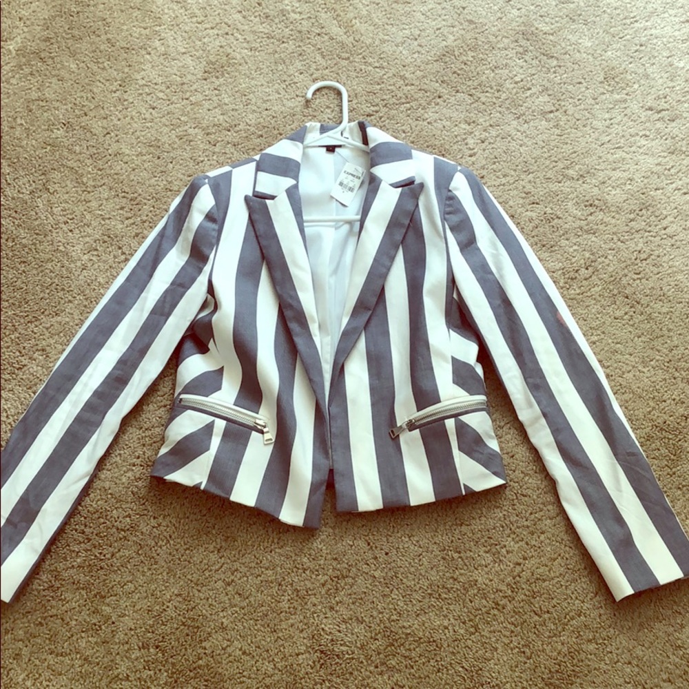 Express striped blazer